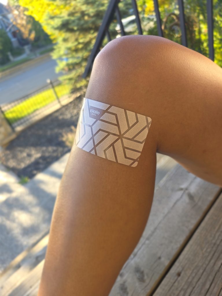 Wearing the Kailo 2.0 patch